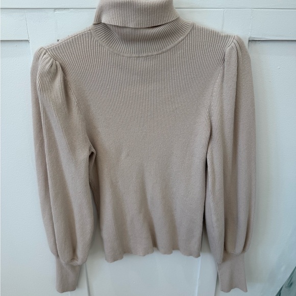 Ann Taylor Sweaters - Ann Taylor Taupe Cowl Neck Sweater